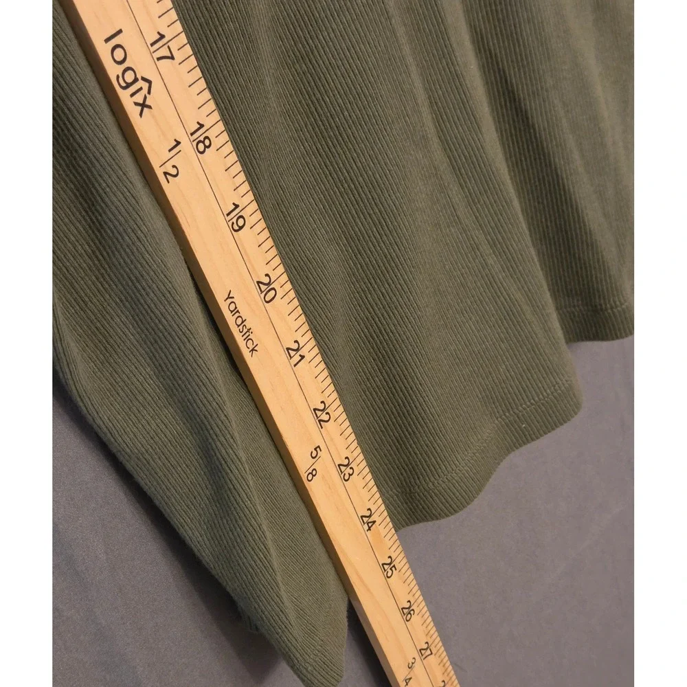 Old Navy Puff-Sleeve Mixed Fabric‎ Top Womens Size 2X Green Boho